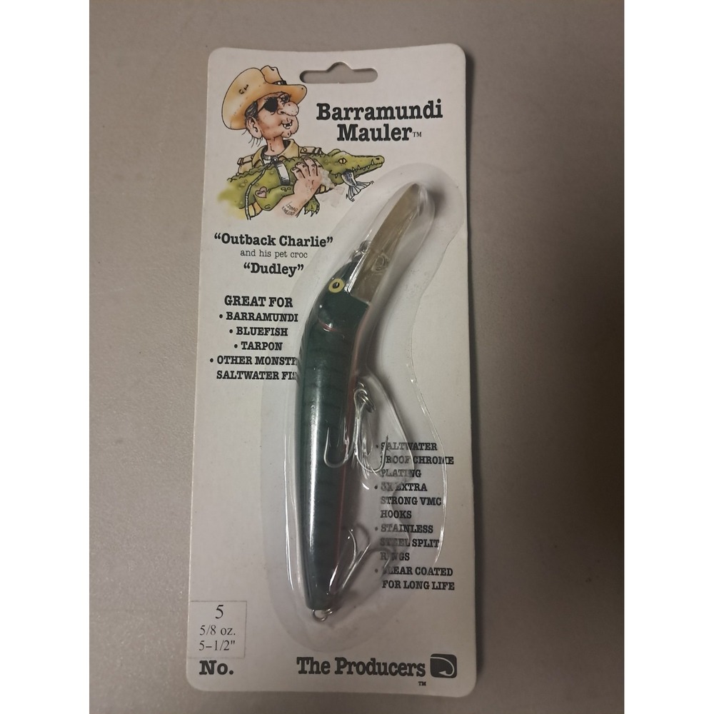 Vintage Barramundi Mauler 9561 5-1/2" Fishing Lure NIP Sealed The Producers NOS